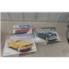 Image 1 : 3 Car Model Kits; '63 Thunderbird, 64.5 Mustang, 57 Belair