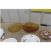 Image 5 : Royal Albert Trays + Bowls, Amber Glasswear Cups + Saucers