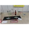 Image 1 : Orange Crush Beehive Bottle, Heineken Tip Mat, Bottles, Thumbprint Glasses