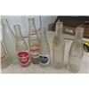 Image 2 : 28 Old Pop Bottles: Jackson, G+J, Pepsi, Hires, 7Up, Coke, Red Rock, Mission, Drewry's,  Wishing Wel