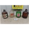 Image 1 : (4) 1 Gal Syrup Jugs: Brown, Green, Clear