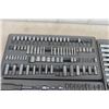 Image 2 : 3 Trays of Mastercraft Sockets, Ratchets, Extensions- std & metric- Some Missing- 1/4", 3/8", 1/2" D