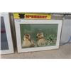 Image 2 : 2 Framed Duckling + Landing Bird in Water- Largest 21"×24.5