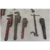 Image 2 : Plumbing Tool Lot: (2) 24" Pipe Wrenches, Smaller Pipe Wrenches, Pipe Cutters, Soldering Gun Kit