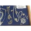 Image 4 : Assorted Glittery Costume Jewelry: Necklaces, Bracelets, Brooches, Earrings