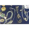 Image 6 : Assorted Glittery Costume Jewelry: Necklaces, Bracelets, Brooches, Earrings
