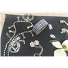 Image 2 : Assorted Glistening Pieces of Costume Jewelry: Necklaces, Brooches,  Bracelets, Earrings