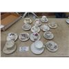 Image 1 : 14 Assorted Tea Cups + Saucers: Royal Vale, Bavarian, Crown Prince