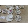 Image 4 : 14 Assorted Tea Cups + Saucers: Royal Vale, Bavarian, Crown Prince