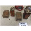 Image 4 : 2 Vintage Auto Headlights, 4 Wooden Coils, Modern Gauge Package