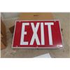 Image 2 : 4 Exit Signs - New in Boxes  2"×7.5"×12"