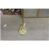 Image 4 : Brass Floor Lamp with Glass Shade 66" Tall 