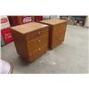 Image 2 : Pair of Matching 3 Drawer Night Tables 16" x 20" x 24" 