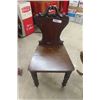 Image 2 : Fancy Antique Chair with Small Drop LEaf Table 15" x 20" x 23" 