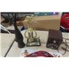 Image 3 : 2 Coca-Cola Portage La Prairie Trays, 2 Trophys, Metronome, Wood Carved Figures plus more