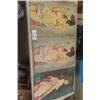 Image 1 : 3 Painted Topless Pictures - 18" x 28" 
