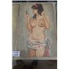 Image 3 : 3 Painted Topless Pictures - 18" x 28" 