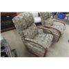 Image 2 : Pair of Comfy Upholstered Rocking Chair Recliners