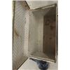 Image 4 : Metal Trunk 19"×20"×36", White Plastic 4 Tier Shelf 13"×21"×48"