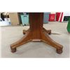 Image 4 : 44" Diameter Quarter Cut Oak Pedestal Dining Room Table 28" Tall