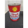 Image 2 : 3 Shell Oil Tins: Rotella S, X-100, Aeroshell - All Full of Contents: 1 Litre, 1 Quart