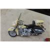 Image 2 : Plastic Police Motorcycle, 3 Tonka Toy Trucks