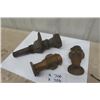Image 1 : 3 Brass Fireman Hose Nozzles: 1) 13", 2) 7"