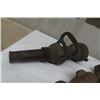 Image 2 : 3 Brass Fireman Hose Nozzles: 1) 13", 2) 7"