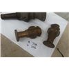 Image 4 : 3 Brass Fireman Hose Nozzles: 1) 13", 2) 7"