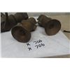 Image 5 : 3 Brass Fireman Hose Nozzles: 1) 13", 2) 7"