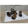 Image 6 : 3 Brass Fireman Hose Nozzles: 1) 13", 2) 7"