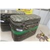 Image 2 : 3 Metal Military Food Containers with Organizers 9"×15"×20" 