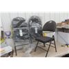 Image 1 : 3 New Folding Chairs with Upholstered Seats