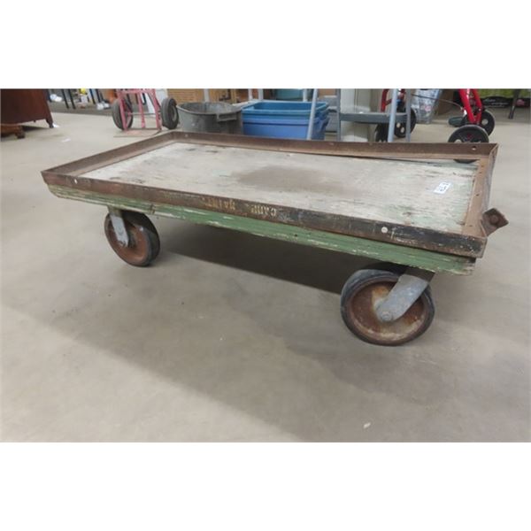 Warehouse Cart Steel Framed + Wood 24"×47"