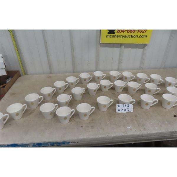 28 Cups with Military Emblem 