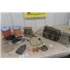 Image 1 : Drop Side Toaster, Cannister, Iron, Depression Salt + Pepper Shakers, Flask, Silver plus more 