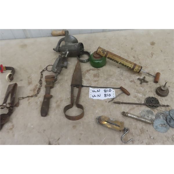 Meat Grinder, Sheep Shears, Fish Scale, Trap Plus more 