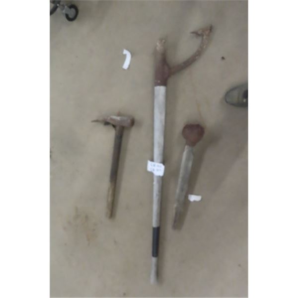 Logging Tools, Tire Bead Breaker, Early Post Mallet