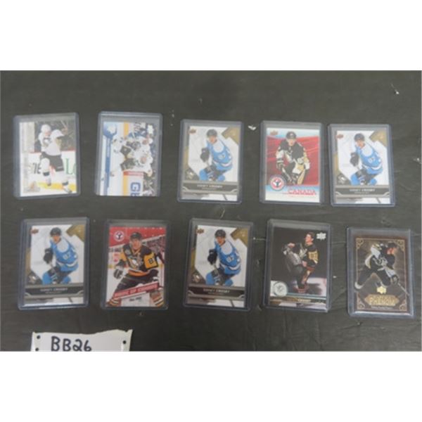 10 Assorted Sidney Crosby Cards - some Multiples