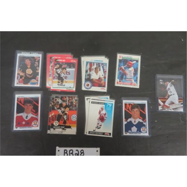 20 Various Hockey + Baseball Cards - some Rookies , some Duplicates