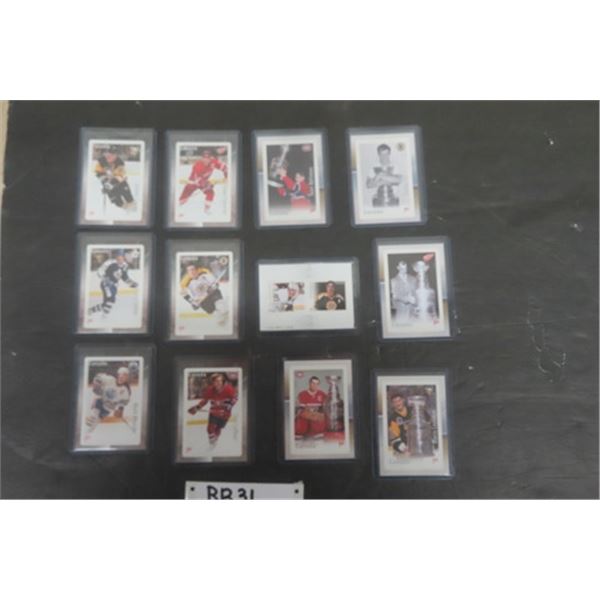 Lot of 12 Canada Stamps - Hockey Cards