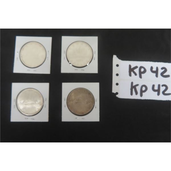 (4) 1965 Canadian Silver Dollars