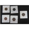 Image 5 : Lot of 5 USA Indian Head Pennies ; 1900, 1901, 1903, 1905, 1907