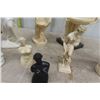 Image 7 : 8 Assorted Topless Figures, Ornaments - Ancient Greece Themed - Ivorex Type Material