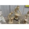 Image 8 : 8 Assorted Topless Figures, Ornaments - Ancient Greece Themed - Ivorex Type Material
