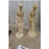 Image 3 : 5 More Topless Female Figures - Ivorex? Resin? Tallest is 17" 
