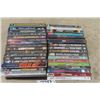Image 1 : 34 Assorted DVDs ; Jimi Hendrix, 60's Rock, Hot Rods, Robot Chicken, WKRP plus more