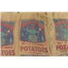 Image 2 : Lot of 10 Vintage Snowman Potato Sacks - 100 lbs - North Dakota