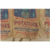 Image 3 : Lot of 10 Vintage Snowman Potato Sacks - 100 lbs - North Dakota