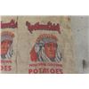 Image 2 : Lot of 6 Northern Chief Northern Grown Potatoes Burlap Sacks - 100lbs North Dakota